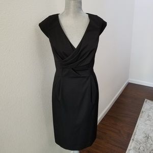 NWOT Ann Klein Cap Sleeve Black Dress